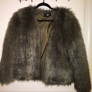 Faux fur coat