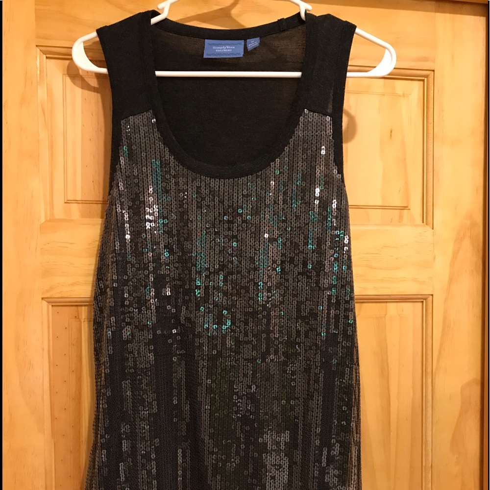 Vera Wang Sequin Tank