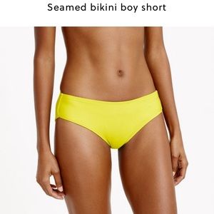 J.Crew {Black} Seamed Bikini Boy Short