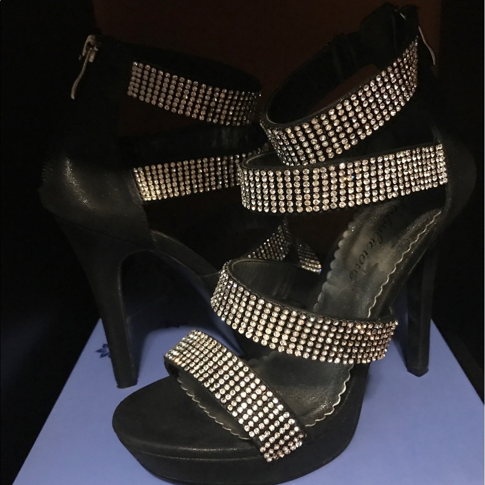 Crystal dance stilettos