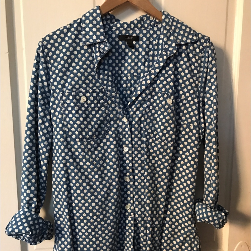 J. Crew printed button down