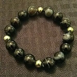 Rainbow obsidian bracelet