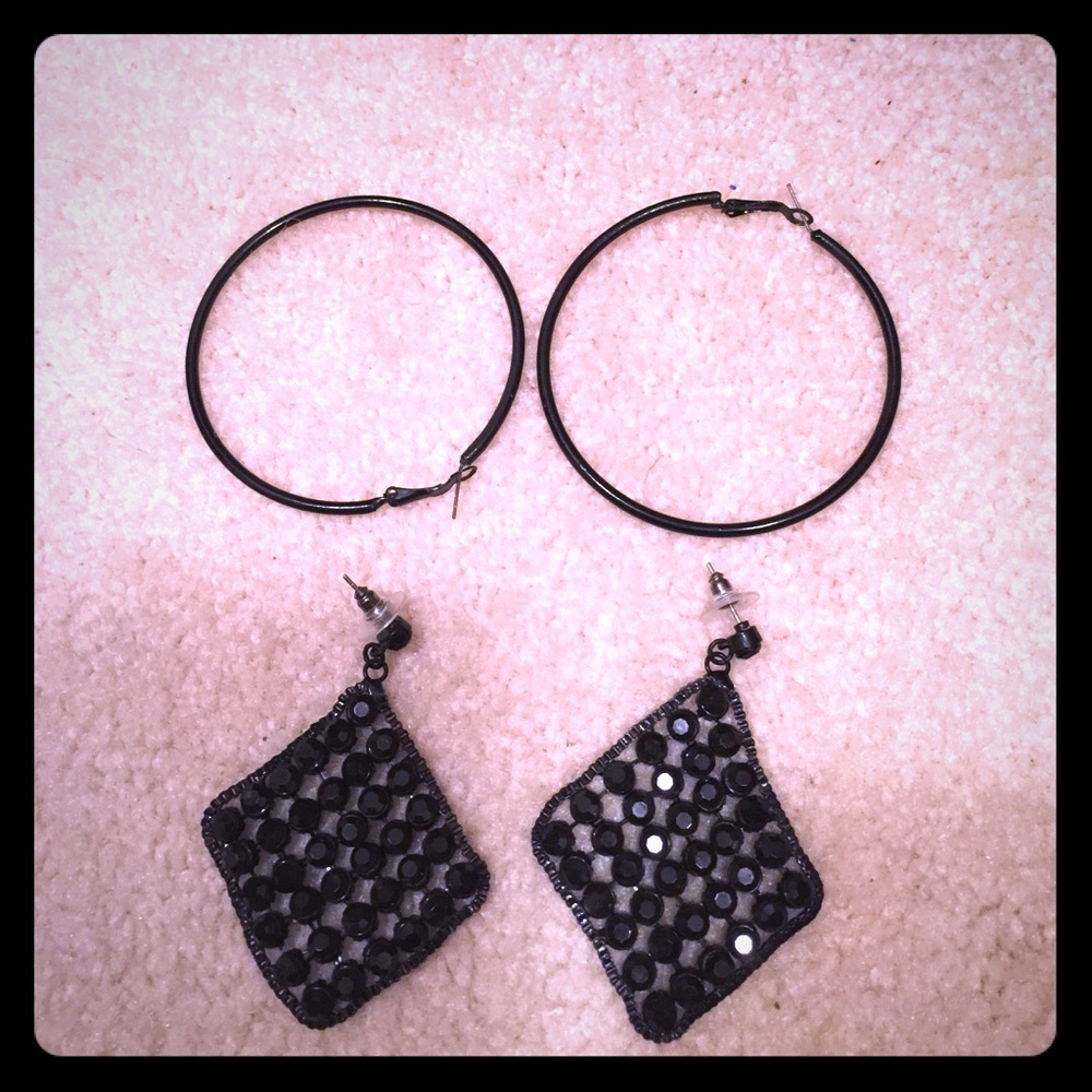 Black earrings