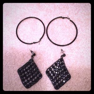 Black earrings