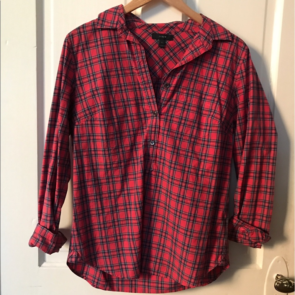 J. Crew plaid pullover