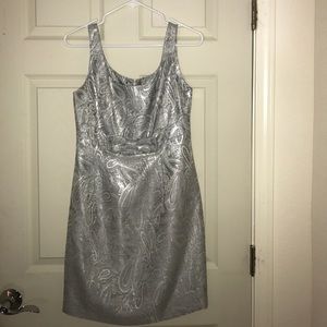 Silver cocktail dress