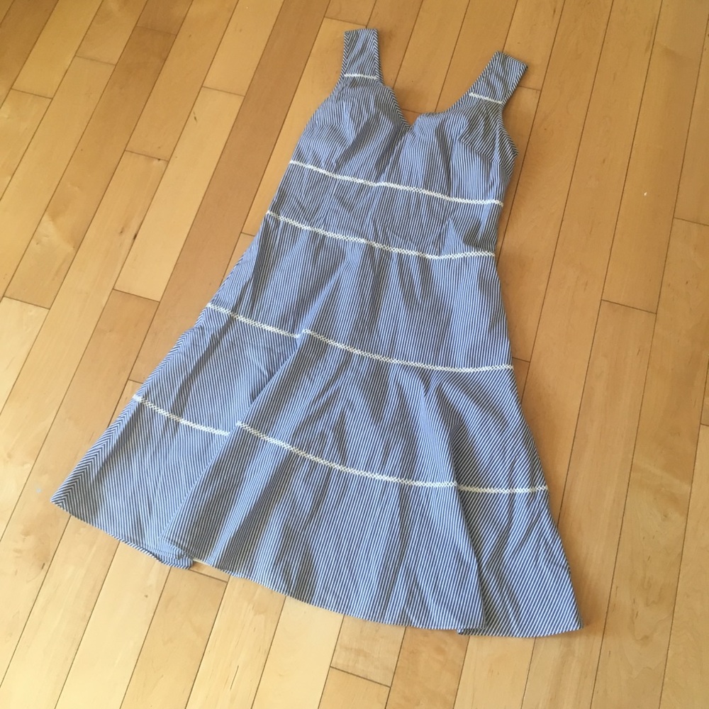Nine West Blue and White Sundress | Size 4