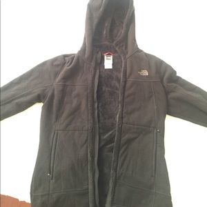 The North face zip up cozy sweatshirt