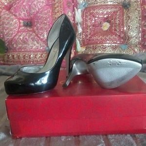 Black patent leather