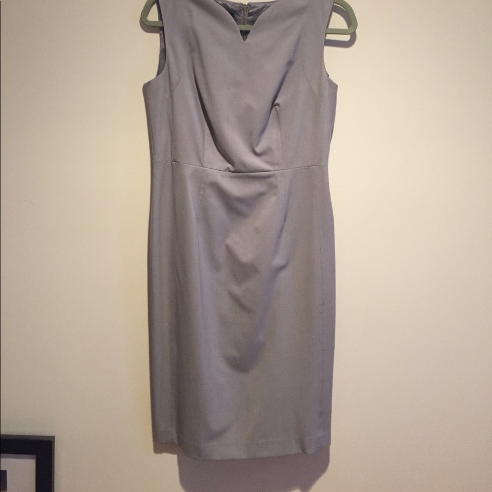 Light gray wool dress
