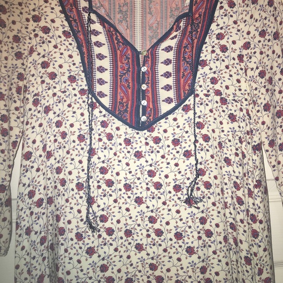 Forever 21 bohemian style shirt/dress - Picture 3 of 4