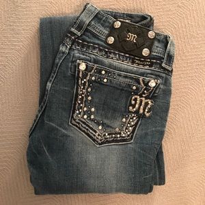 EUC Miss Me Boot Cut Jeans Size 26