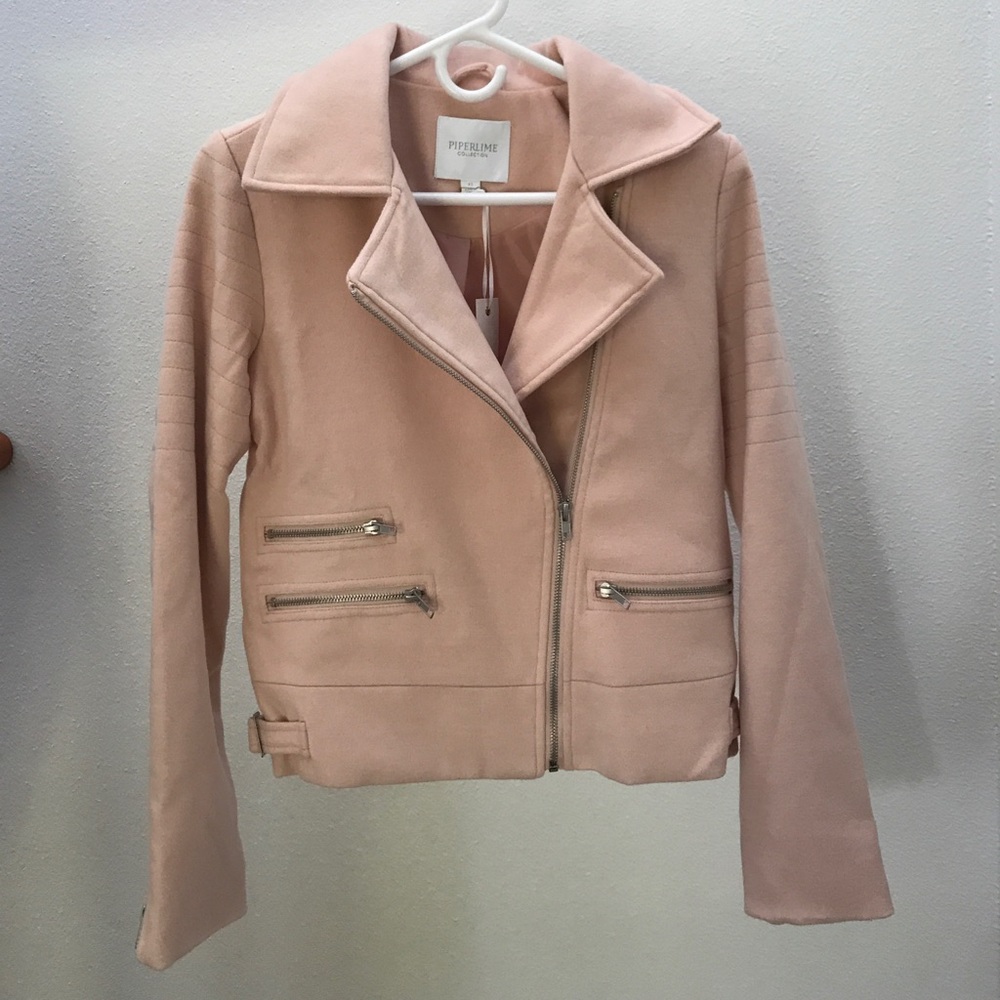 Pale pink wool jacket