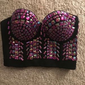 Purple corset