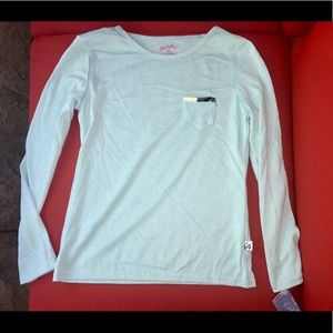 NICK & NORA SLEEPWEAR SHIRT SIZE 6/6x baby blue