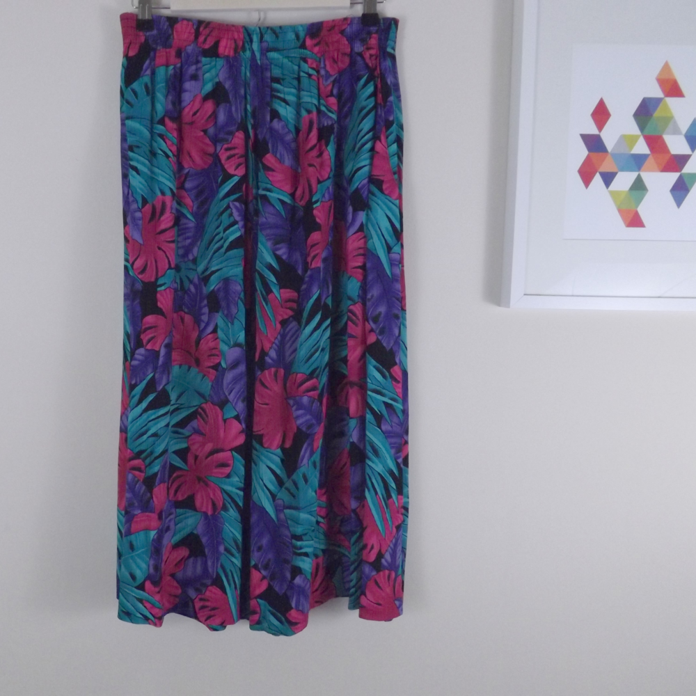 Vintage Alfred Dunner Tropical  Peasant Skirt