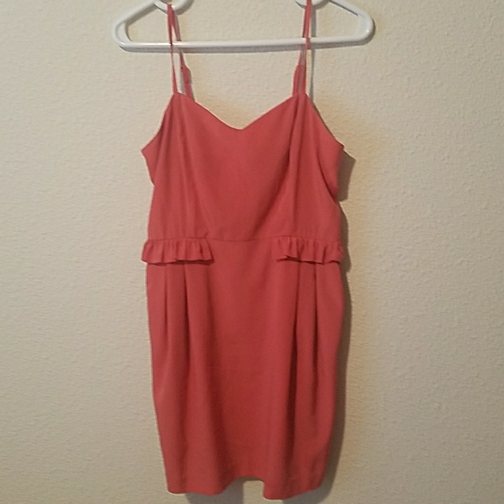 Pink/coral, mini dress