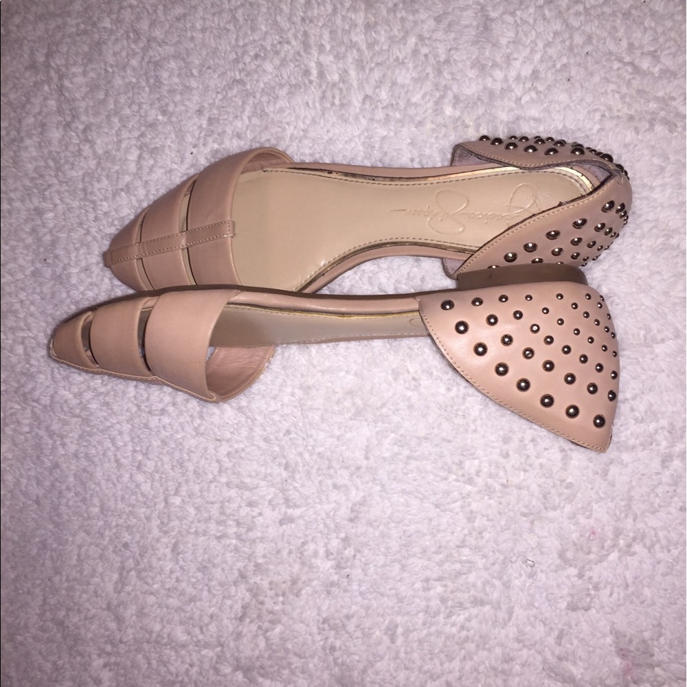 Blush colored Jessica Simpson flats