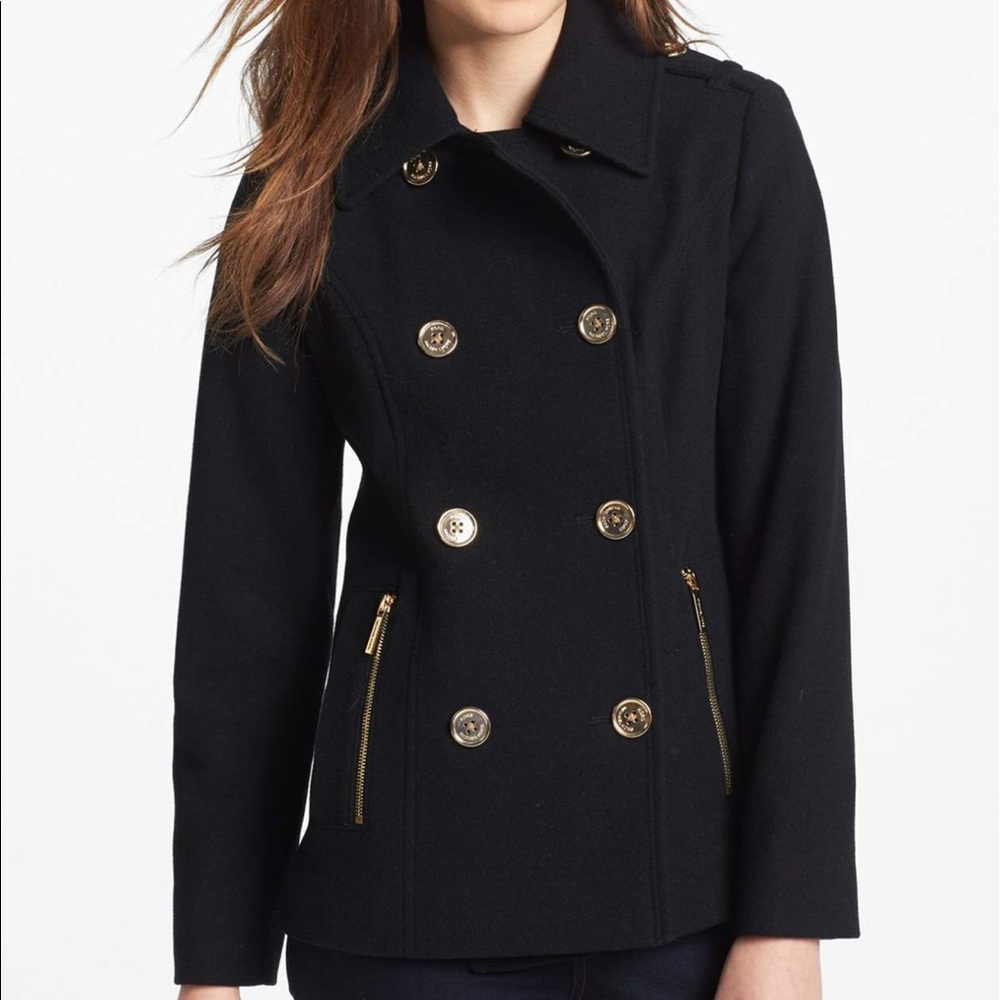 Michael by Michael Kors black peacoat size M
