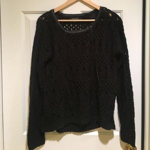 Trouve Open Knit Sweater