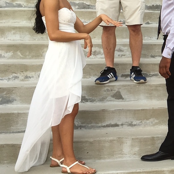 Dresses & Skirts - White High Low Dress