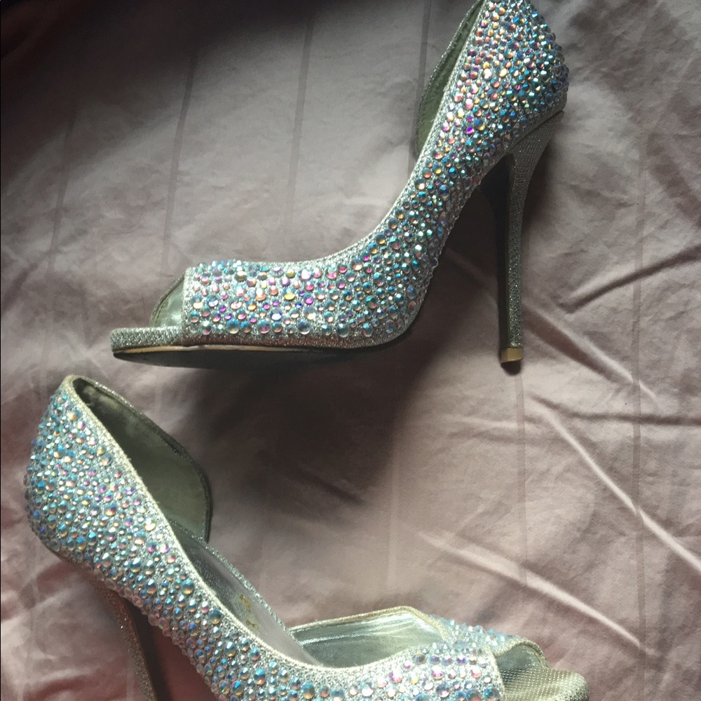 SIZE 7 glitter heels💍💍💍💍