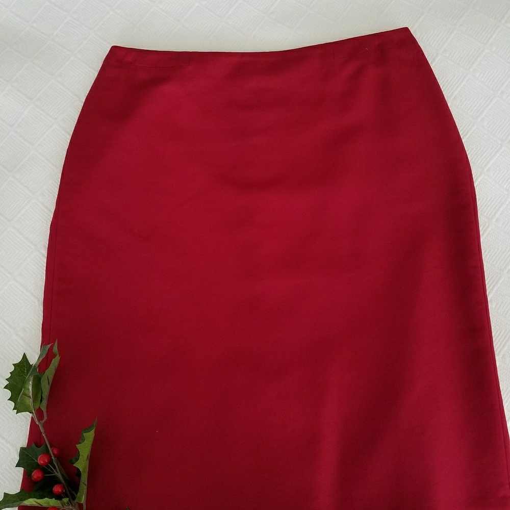 Ann Taylor Dark Red Skirt