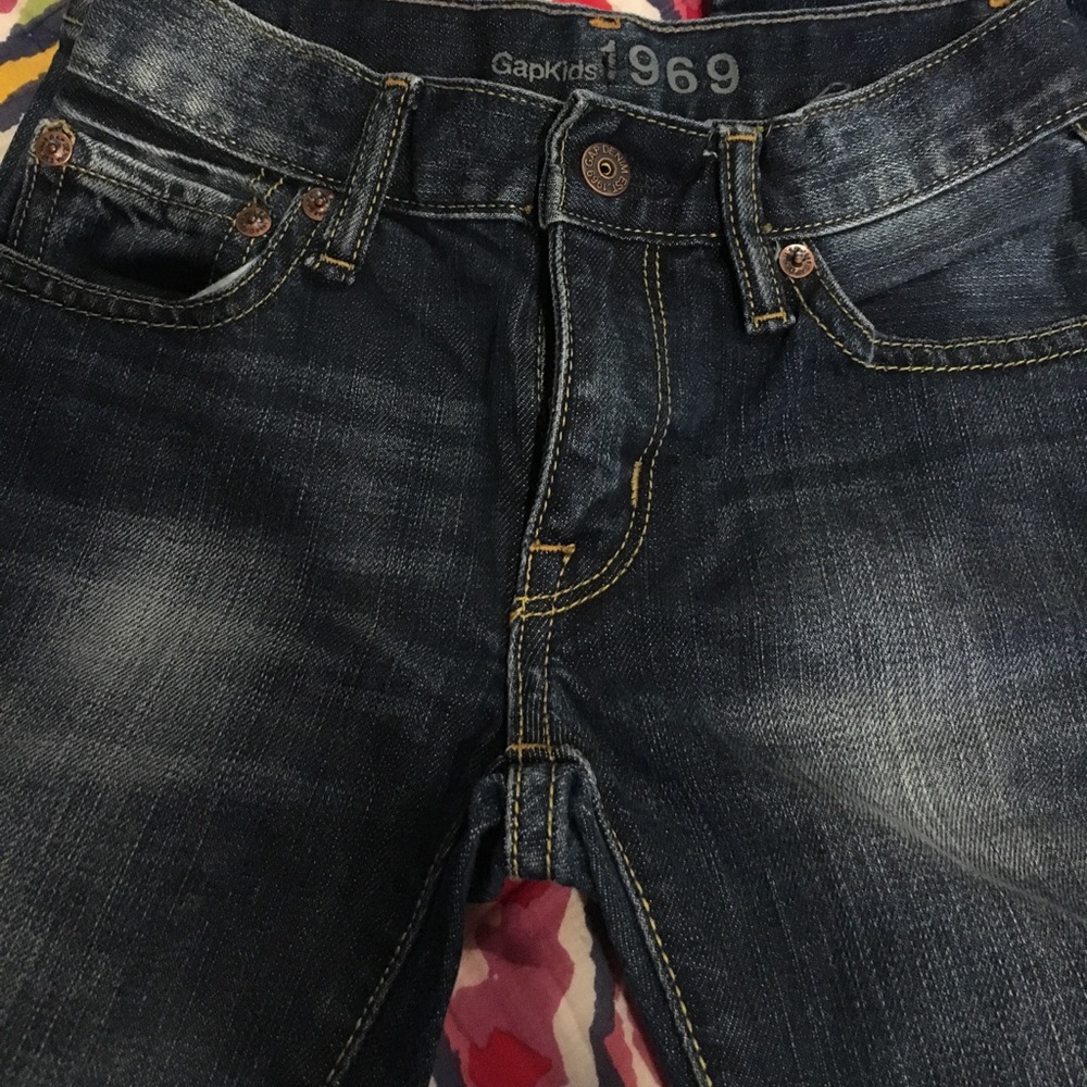 Boys gap size 7 straight leg jeans