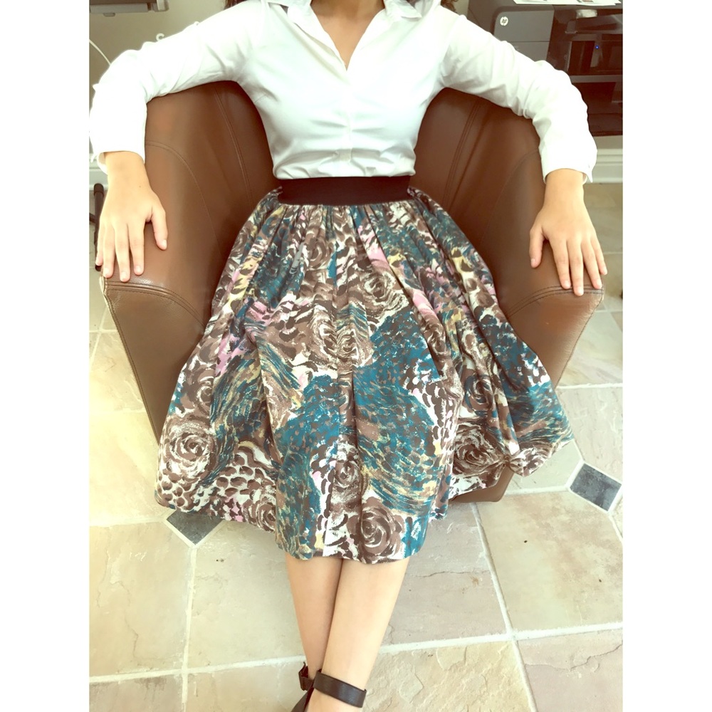 H&M Midi A-Line Skirt