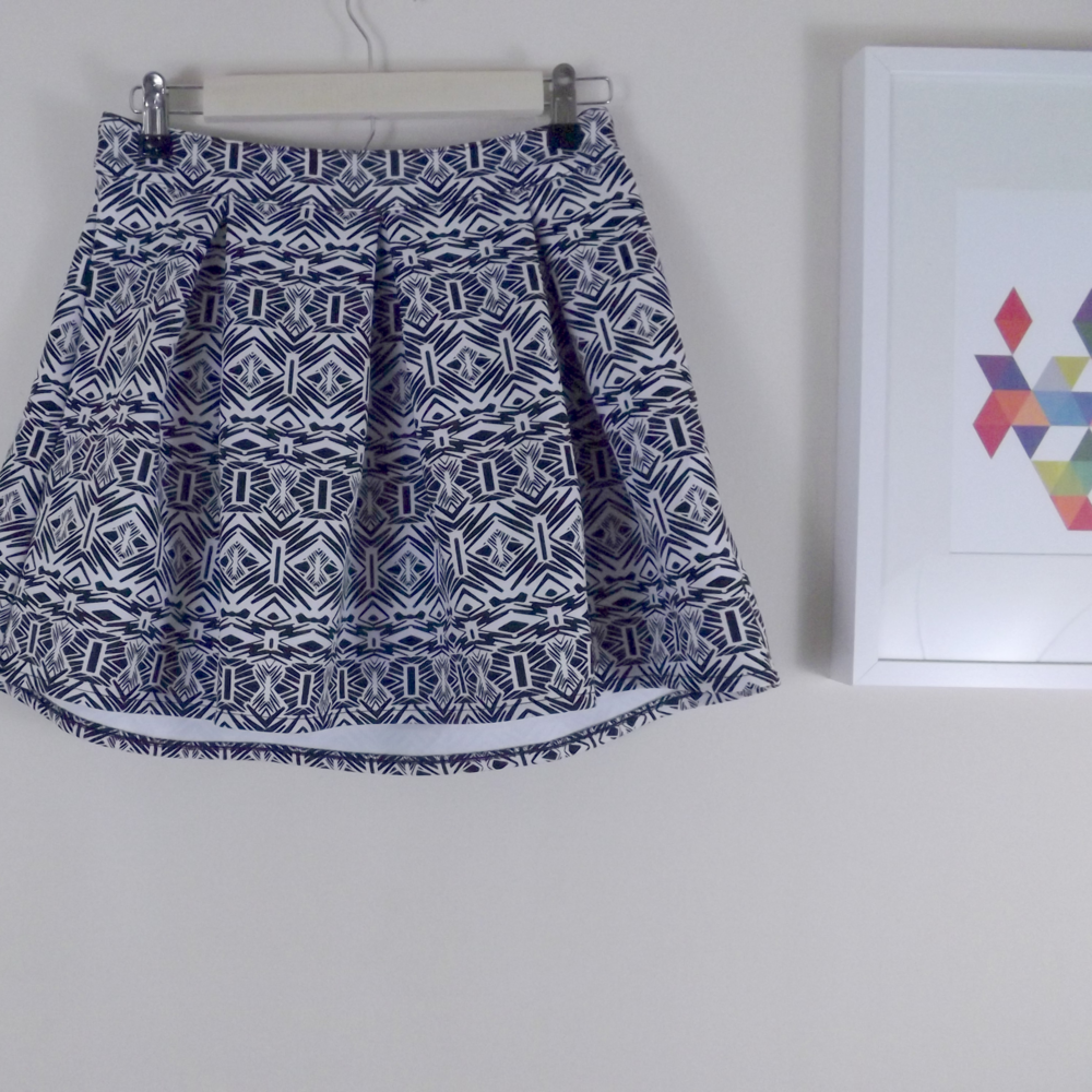 Aeropostale Tribal Print Skater Skirt