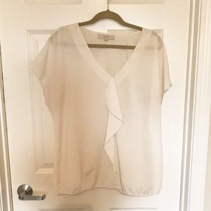 XL ivory chiffon blouse