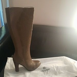 Tsubo Tarian olive tall boot