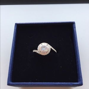 Swarovski Attract Light Swirl Ring (~size 5)
