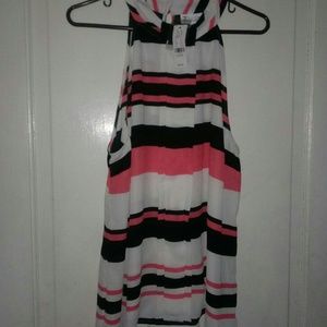New York and Co. stylish sleeveless halter top