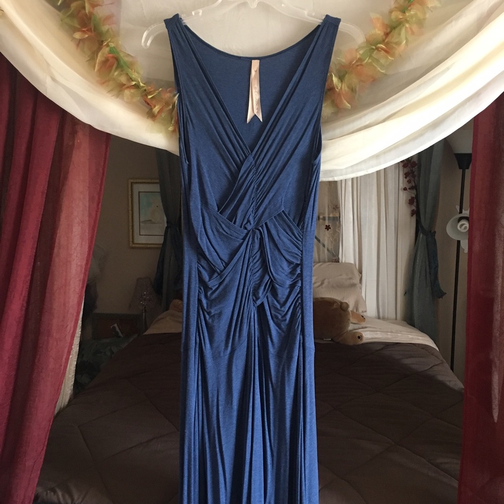 Ruched maxi dress