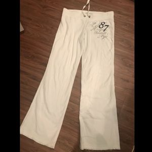 Aeropostale White Sweatpants Size M