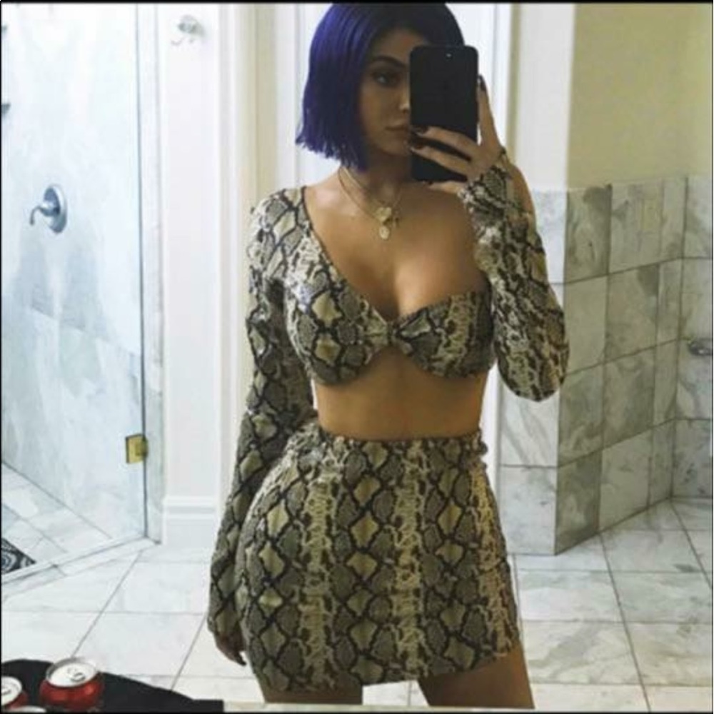 Snake skin KYLIE WORE outfit