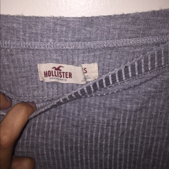 Gray off the shoulder bodysuit Hollister size S - Picture 2 of 3