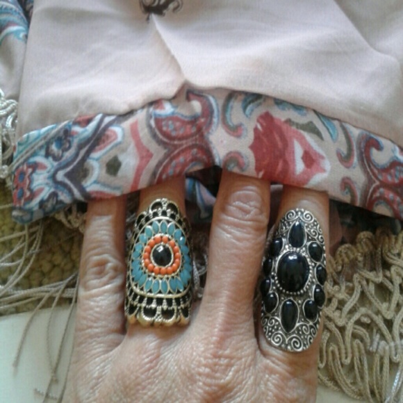 LAST ONE Kiss The Sky Spanish Floral Fringe Kimono - Picture 7 of 8