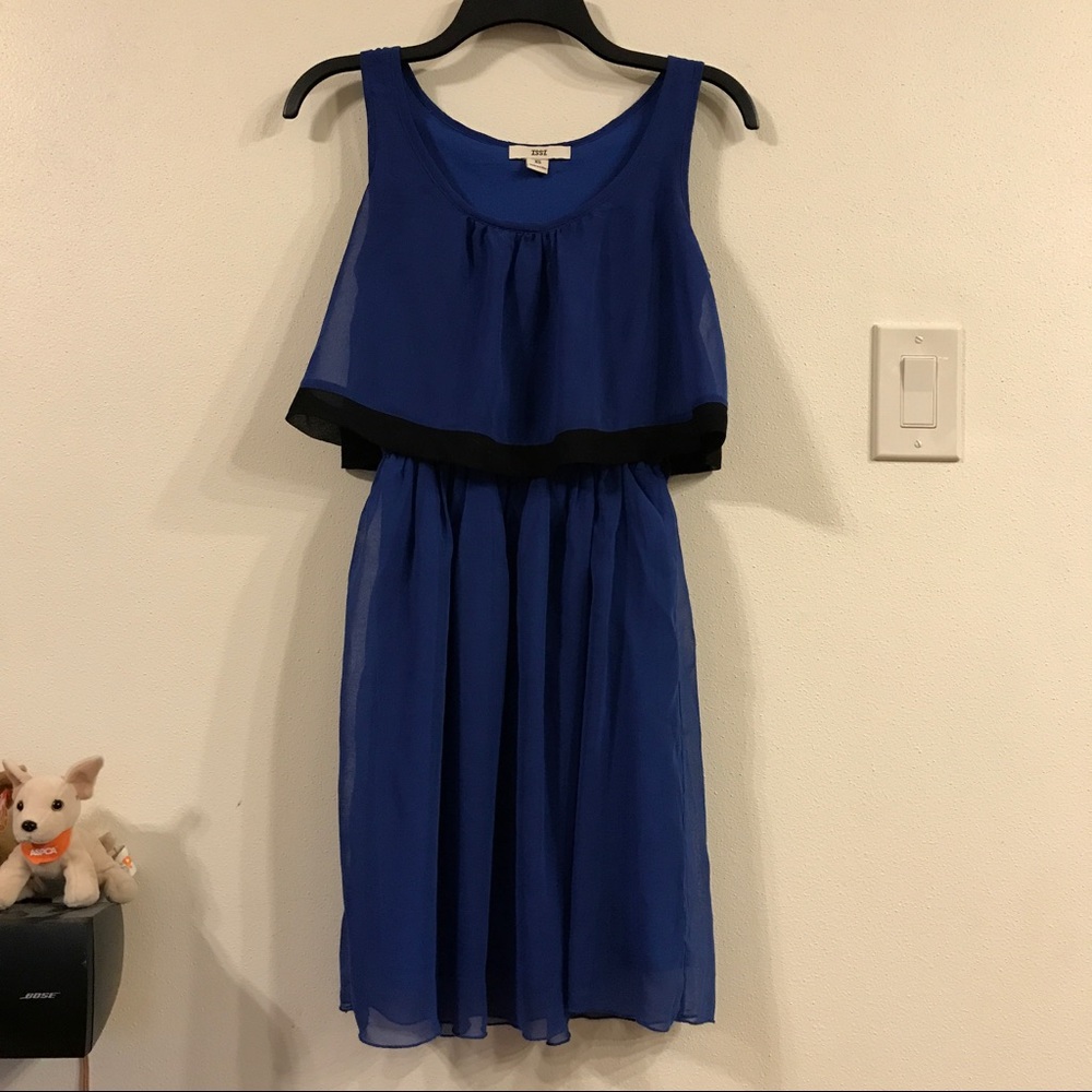 Blue summer party dress