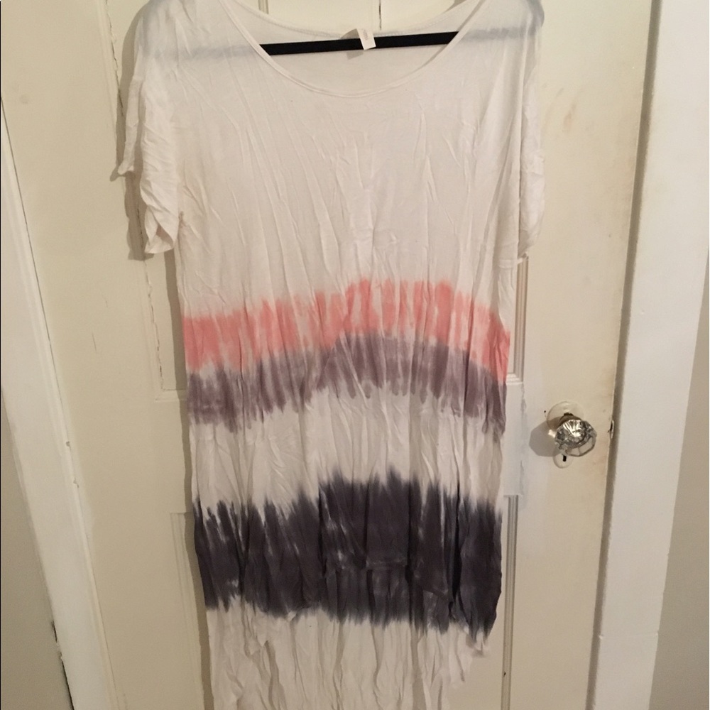 High-low t shirt dress