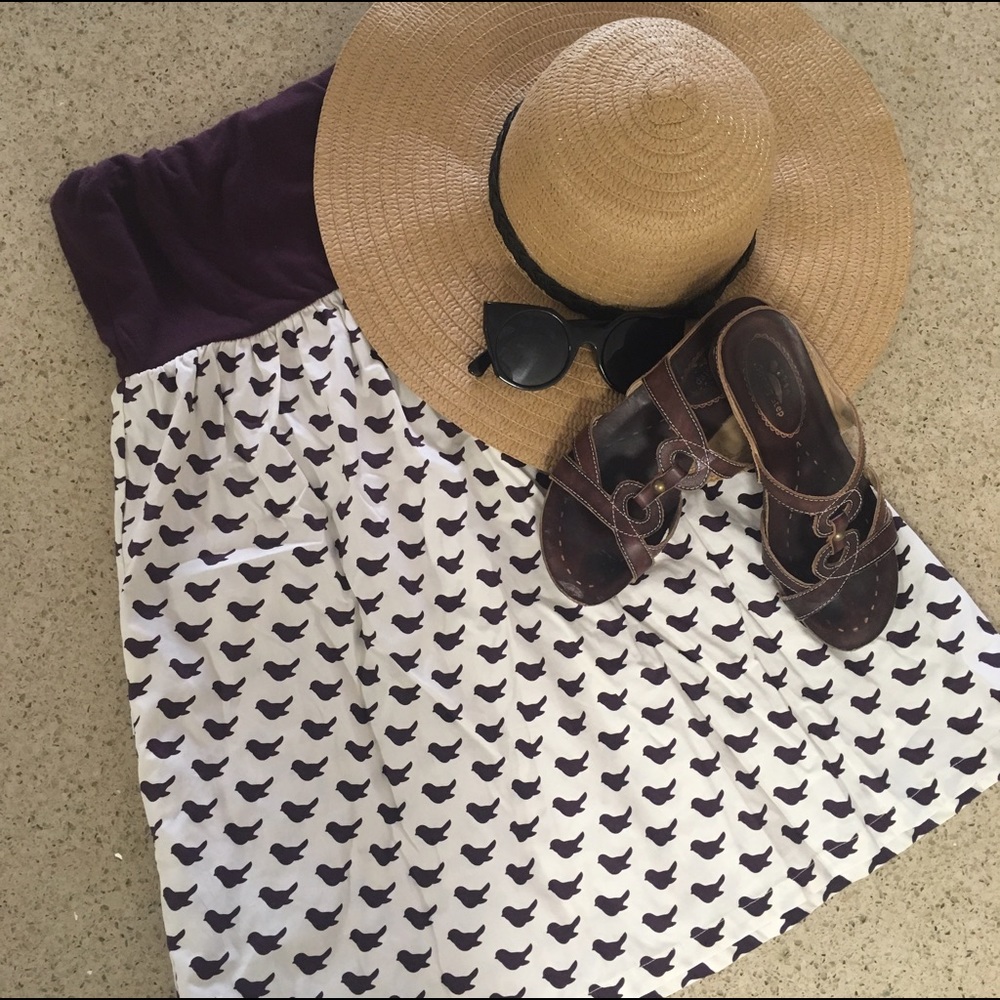 Bird-print Judith March sundress!