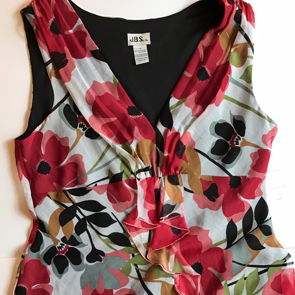 NEW JBS Limited sleeveless floral dress plus sz 18