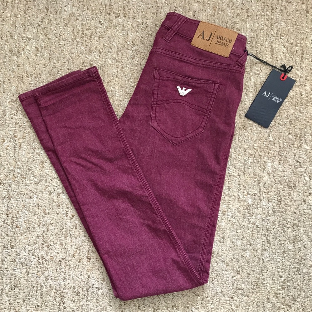 Armani Jeans AJ 5 Pockets Size 24 Never Worn