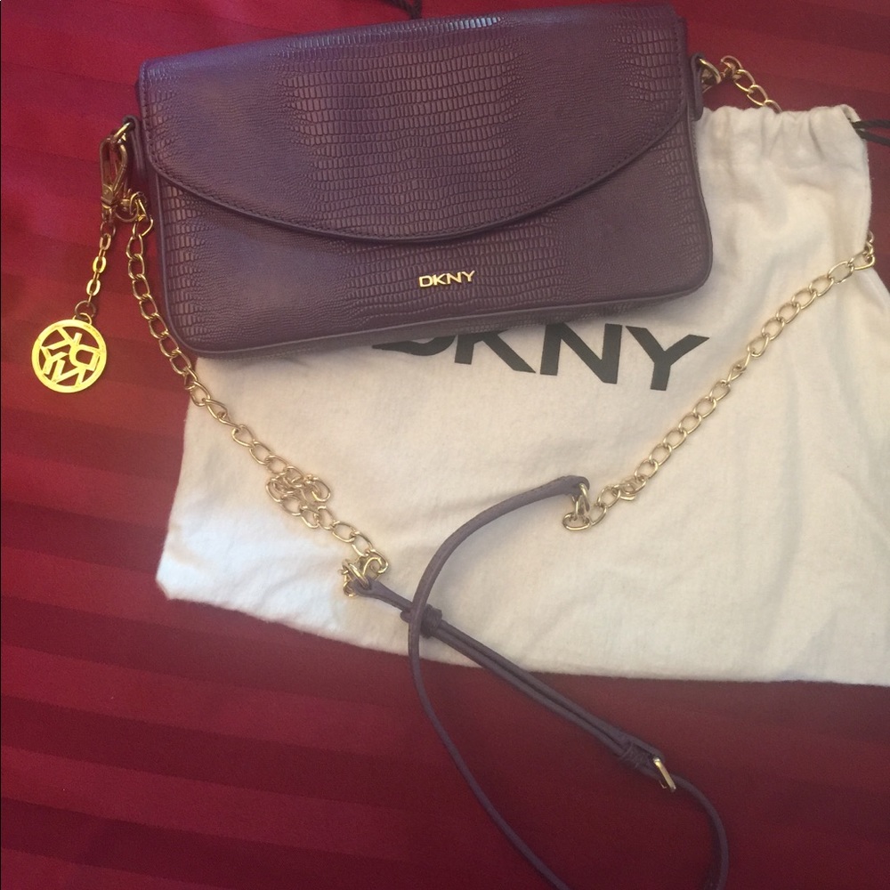 DKNY purple cross-body