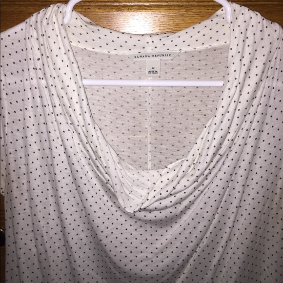 Polka Dot Cowl Neck Shirt - Picture 2 of 4