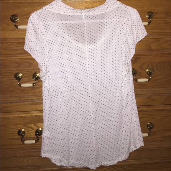 Polka Dot Cowl Neck Shirt - Picture 4 of 4