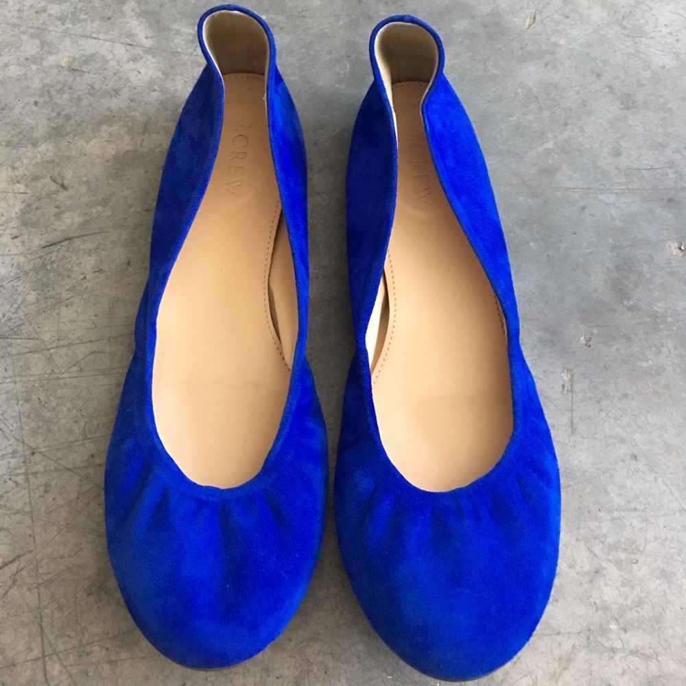 Nearly new royal blue J Crew flats!