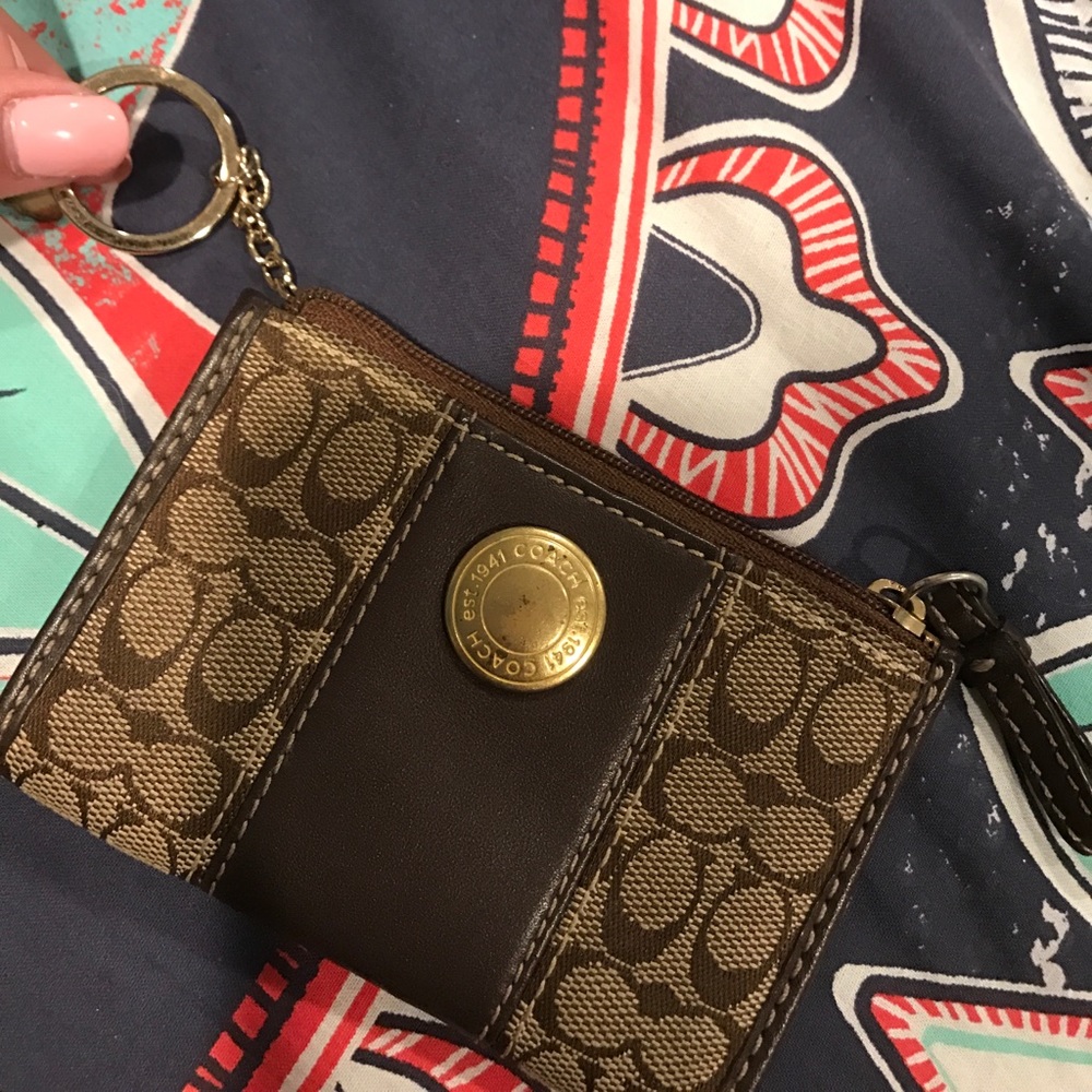 Coach keychain wallet