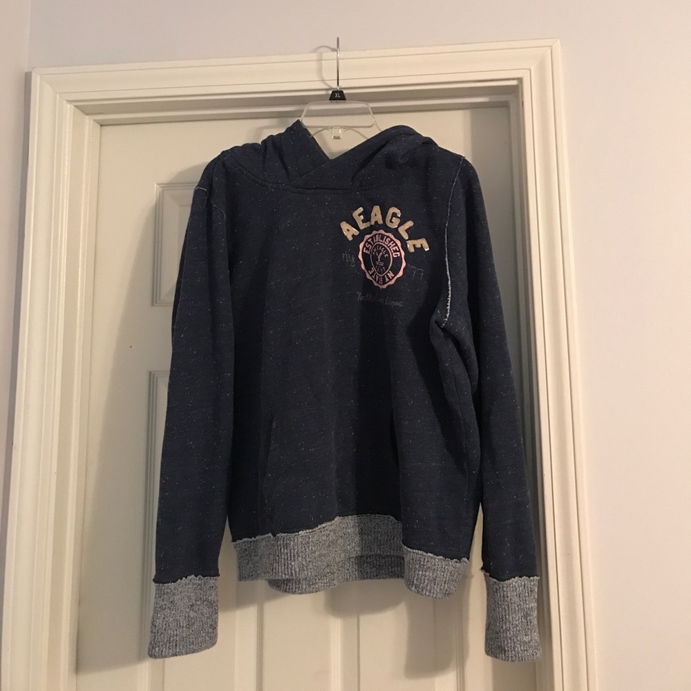 America Eagle Pull Over Sweatshirt with Hood